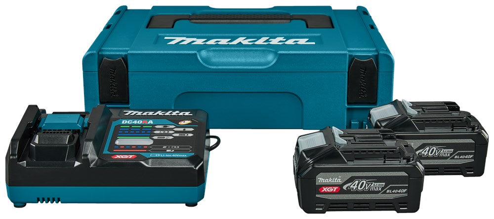Makita STARTSET XGT DC40RA / 2X BL4040F        IN MBOX 1
