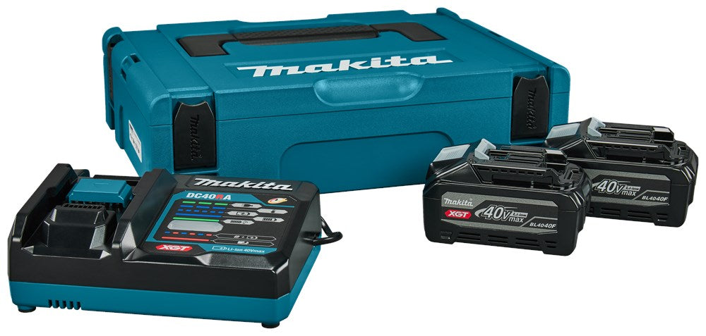 Makita STARTSET XGT DC40RA / 2X BL4040F        IN MBOX 1