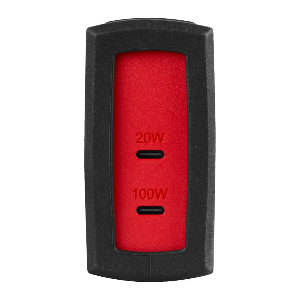 MILWAUKEE® TC-USBC100 DUBBELE USB-C ADAPTOR        100W+20W