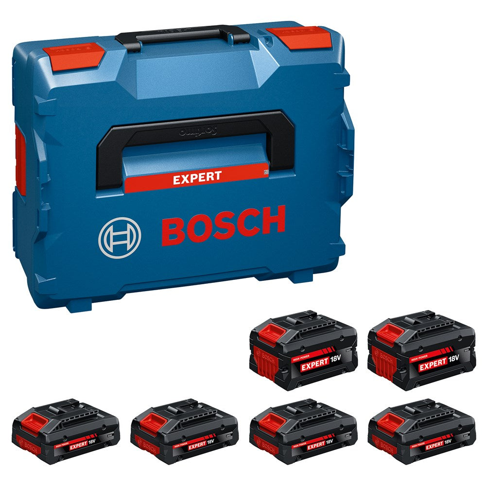 Bosch EXPERT EXBA18V 4×4,0Ah + 2×8,0Ah Accupack in L-Boxx - 1600A0373G
