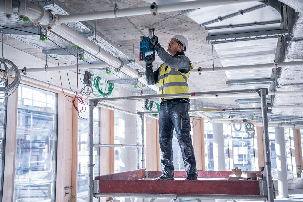 Bosch Combiset 18V-Set met 3 machines: GSR + GWS + GBH + 3x4,0Ah + GAL 18V-40