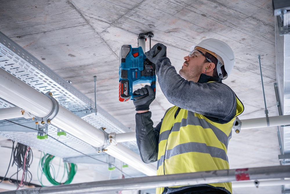 Bosch Combiset 18V-Set met 3 machines: GSR + GWS + GBH + 3x4,0Ah + GAL 18V-40
