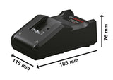 Bosch Combiset 18V-Set met 3 machines: GSR + GWS + GBH + 3x4,0Ah + GAL 18V-40