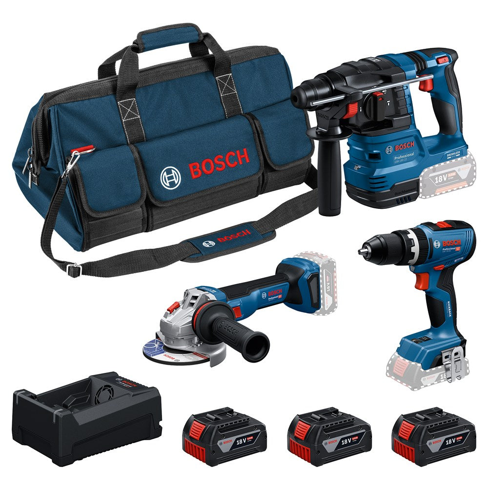 Bosch Set met 3 18V Machines GSB+GWS+GBH - 0615A500AH