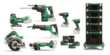 HiKOKI KC18H7B-MVA3 18V Accu Machines 7-delig in HSC koffers met trolley (3x MultiVolt 5,0Ah accu + lader)