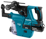 Makita DHR242RTJW Boorhamer 5,0Ah 2st 18V 24mm Stofafzuiging