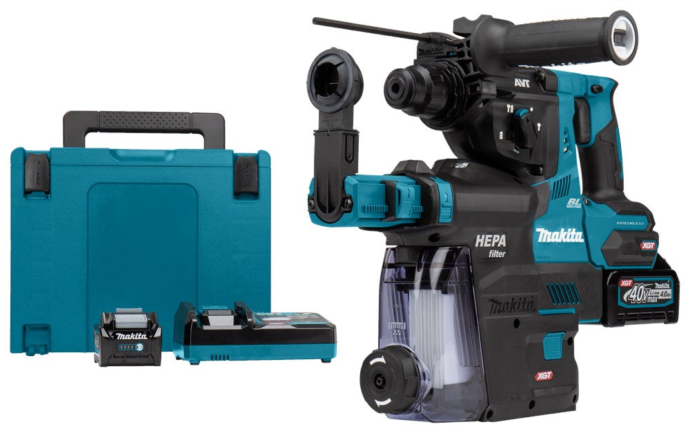 Makita HR003GM202 XGT 40V Max Combihamer 2x4Ah in Mbox