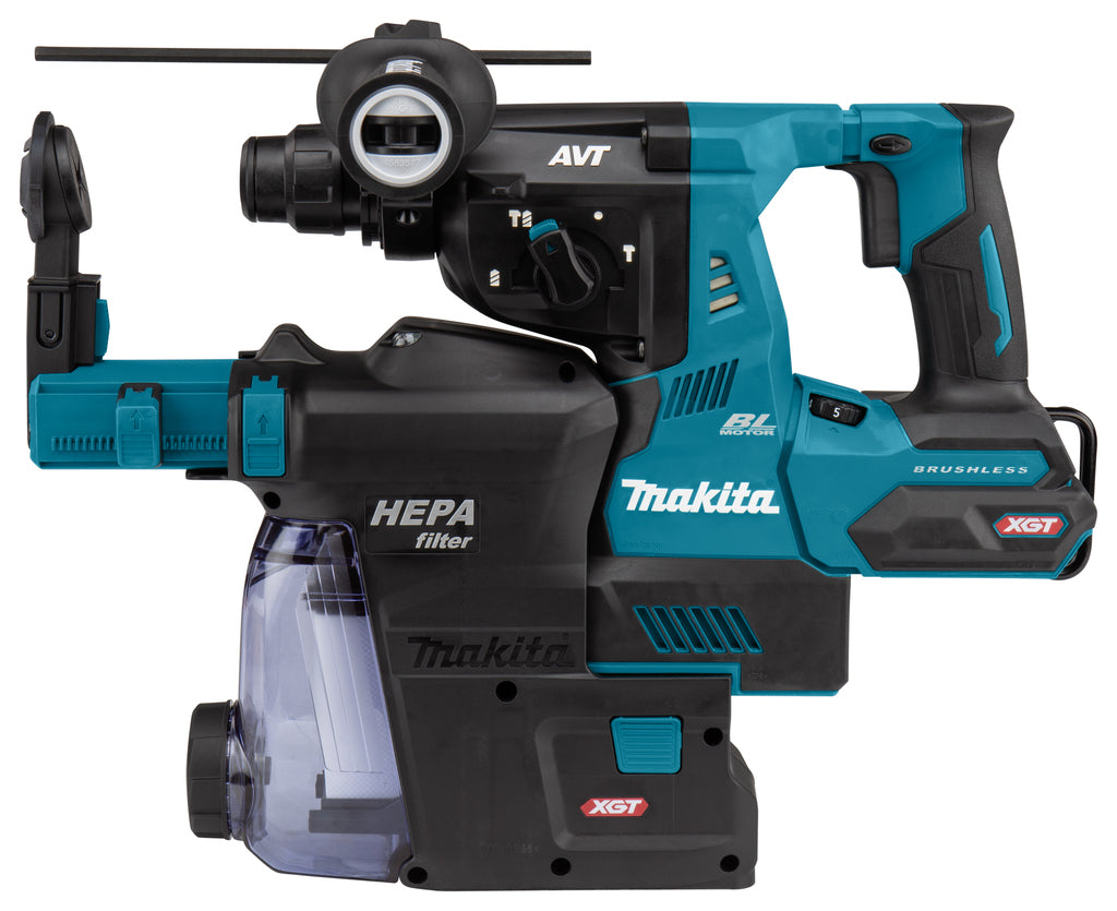 Makita HR003GZ02 XGT 40V Max Combihamer in Doos met Stofafzuiging