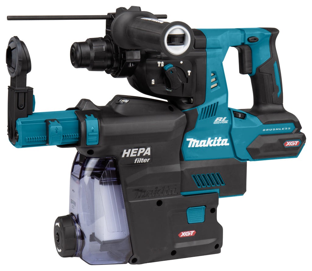 Makita HR003GZ02 XGT 40V Max Combihamer in Doos met Stofafzuiging
