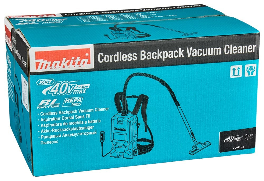 Makita VC011GZ 40V Max Rugstofzuiger voor schoonmaak