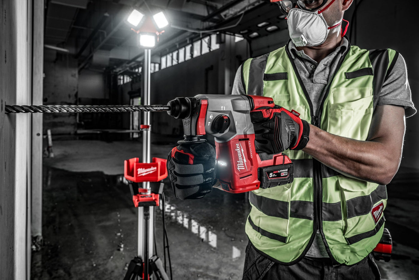 Milwaukee M18 BLH-502X Boorhamer 18V
