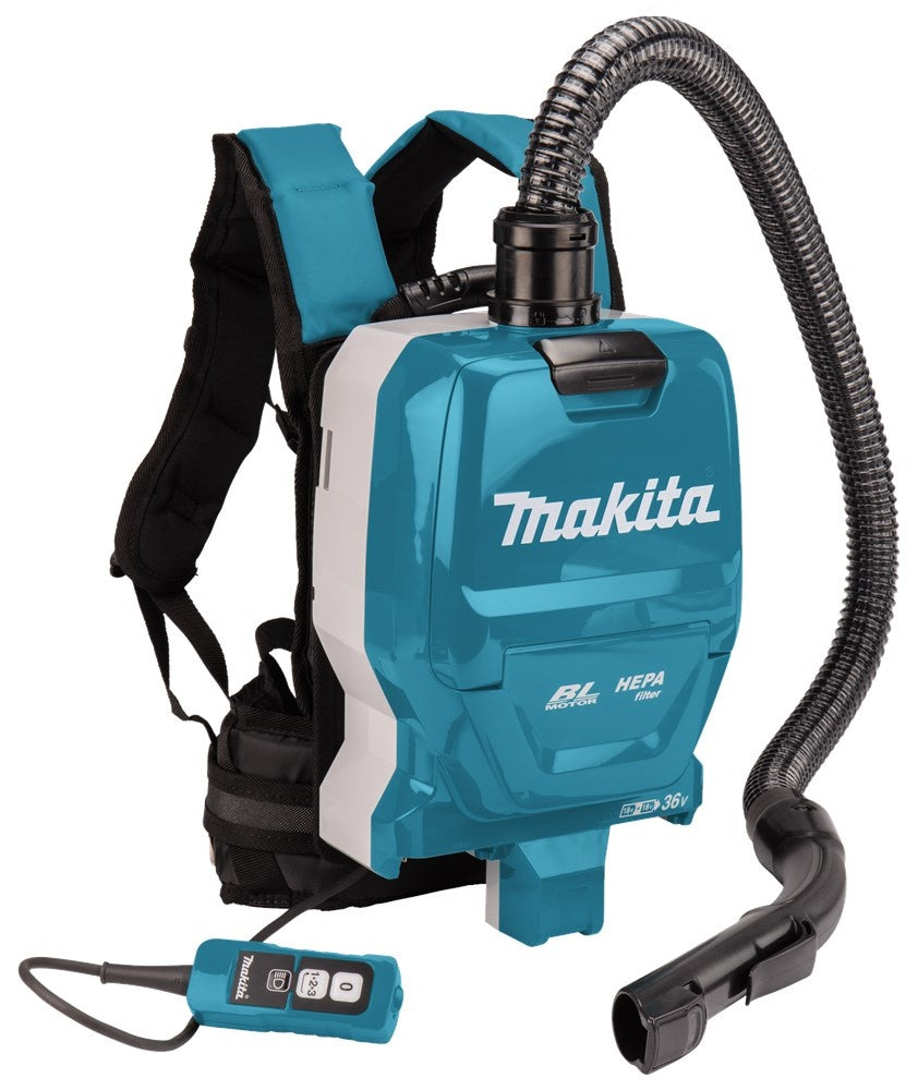 Makita DVC261ZX22 2x18 V Rugstofzuiger voor schoonmaak