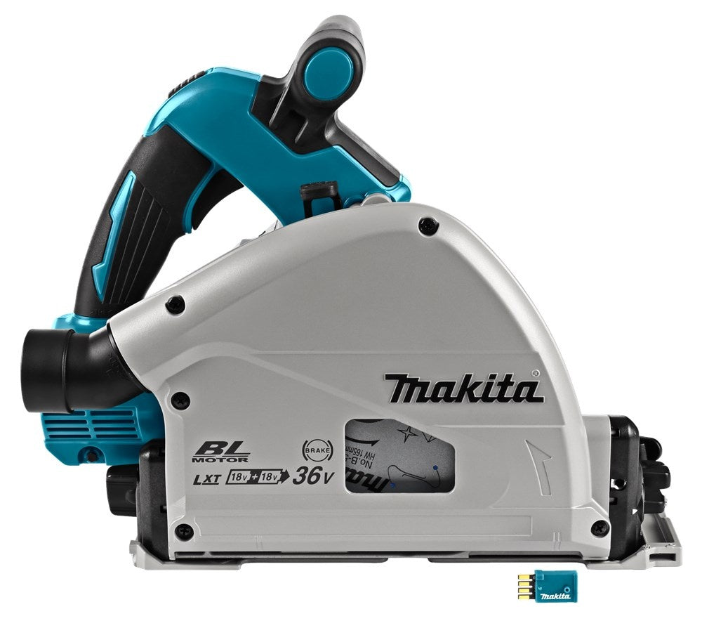 Makita DSP601ZJU2 2x18V Invalcirkelzaag 165mm (accu cirkelzaag)