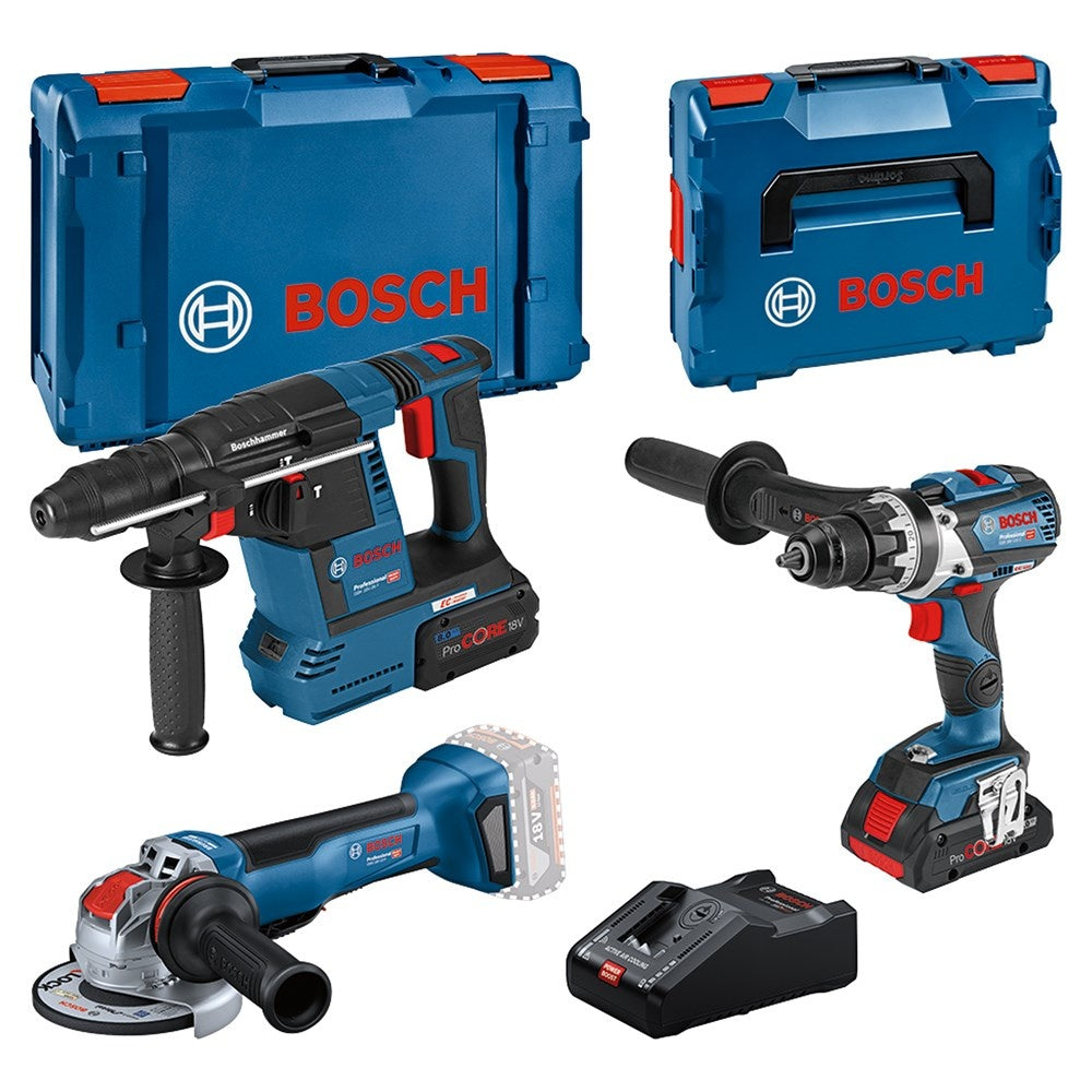 Bosch 3-delige Toolkit in L-Boxx 18V GSR GWX GBH