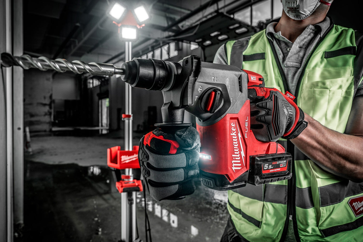 Milwaukee M18 FHX-0X Boorhamer 18V - 4933478888