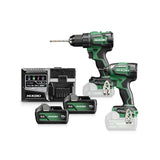 HiKOKI KC18DEWCZ Klop-boor-schroefmachine DV18DE + Slagschroevendraaier WH18D