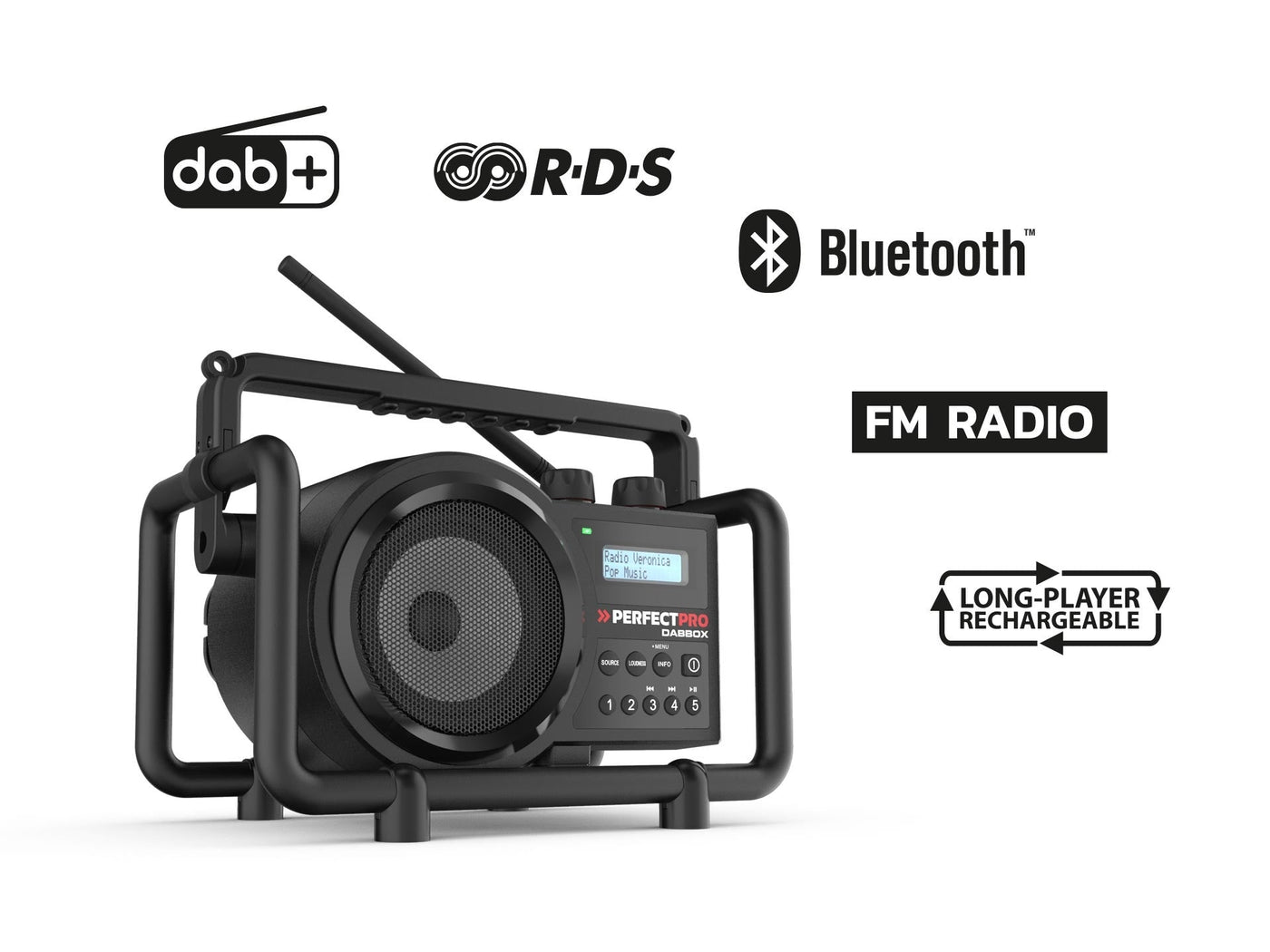 PerfectPro DAB+BOX Bouwradio - DBX3