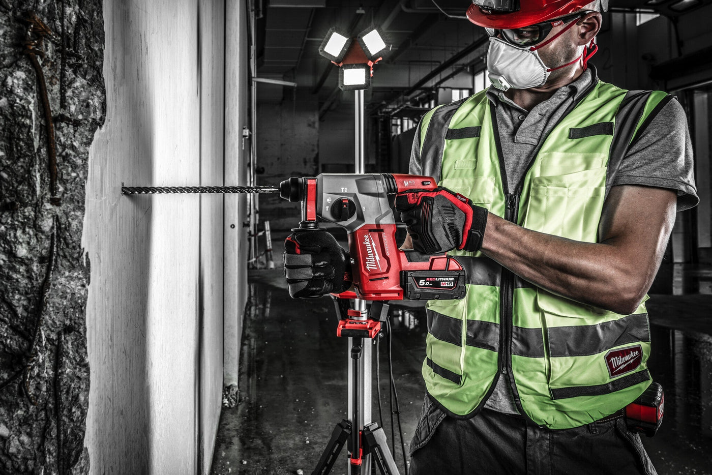 Milwaukee M18 BLH-502X Boorhamer 18V