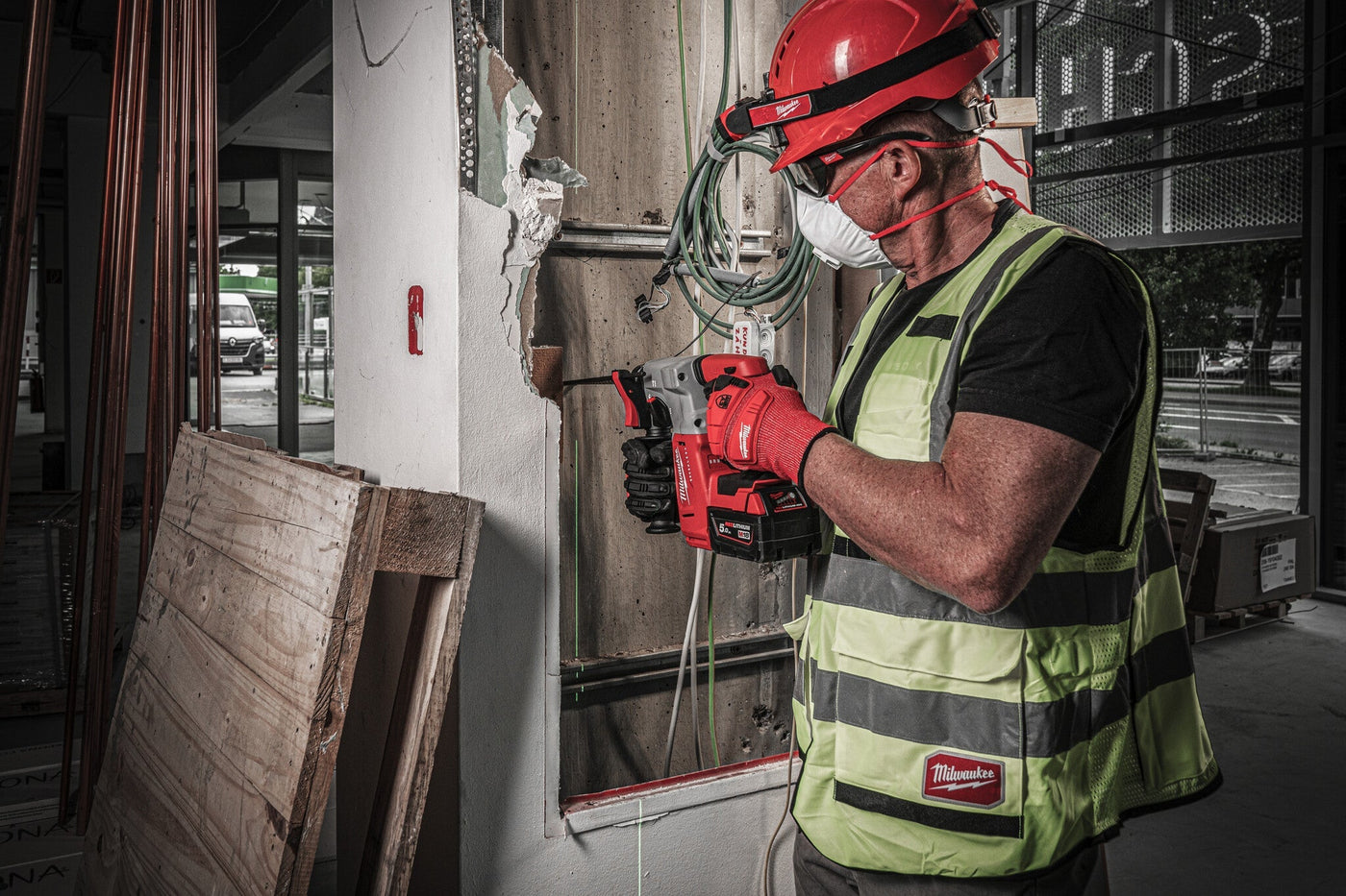 Milwaukee M18 BLH-502X Boorhamer 18V