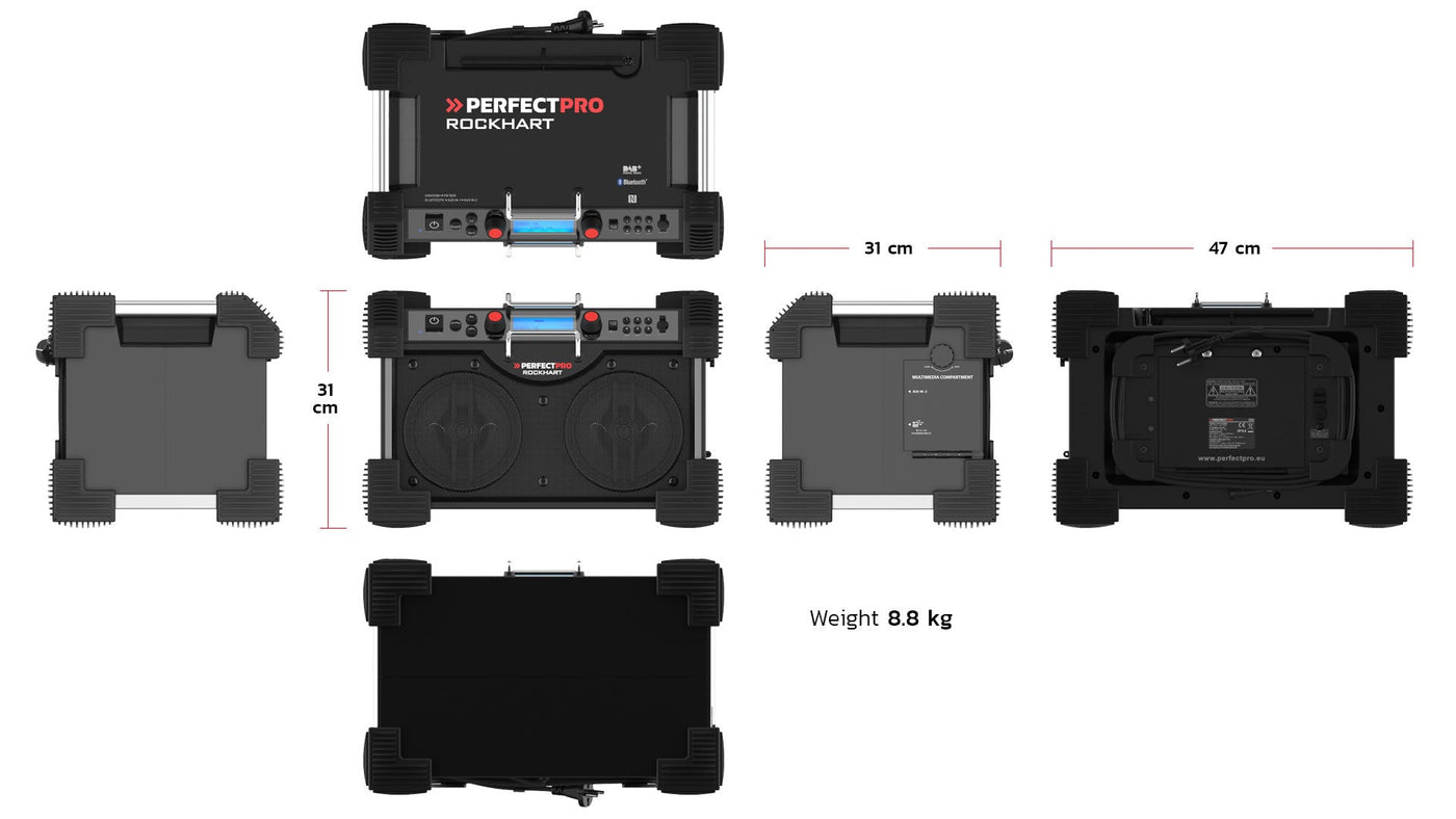 PerfectPro Rockhart RH4 - Bluetooth - DAB+