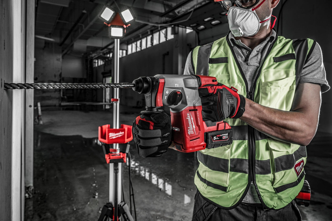 Milwaukee M18 BLH-502X Boorhamer 18V