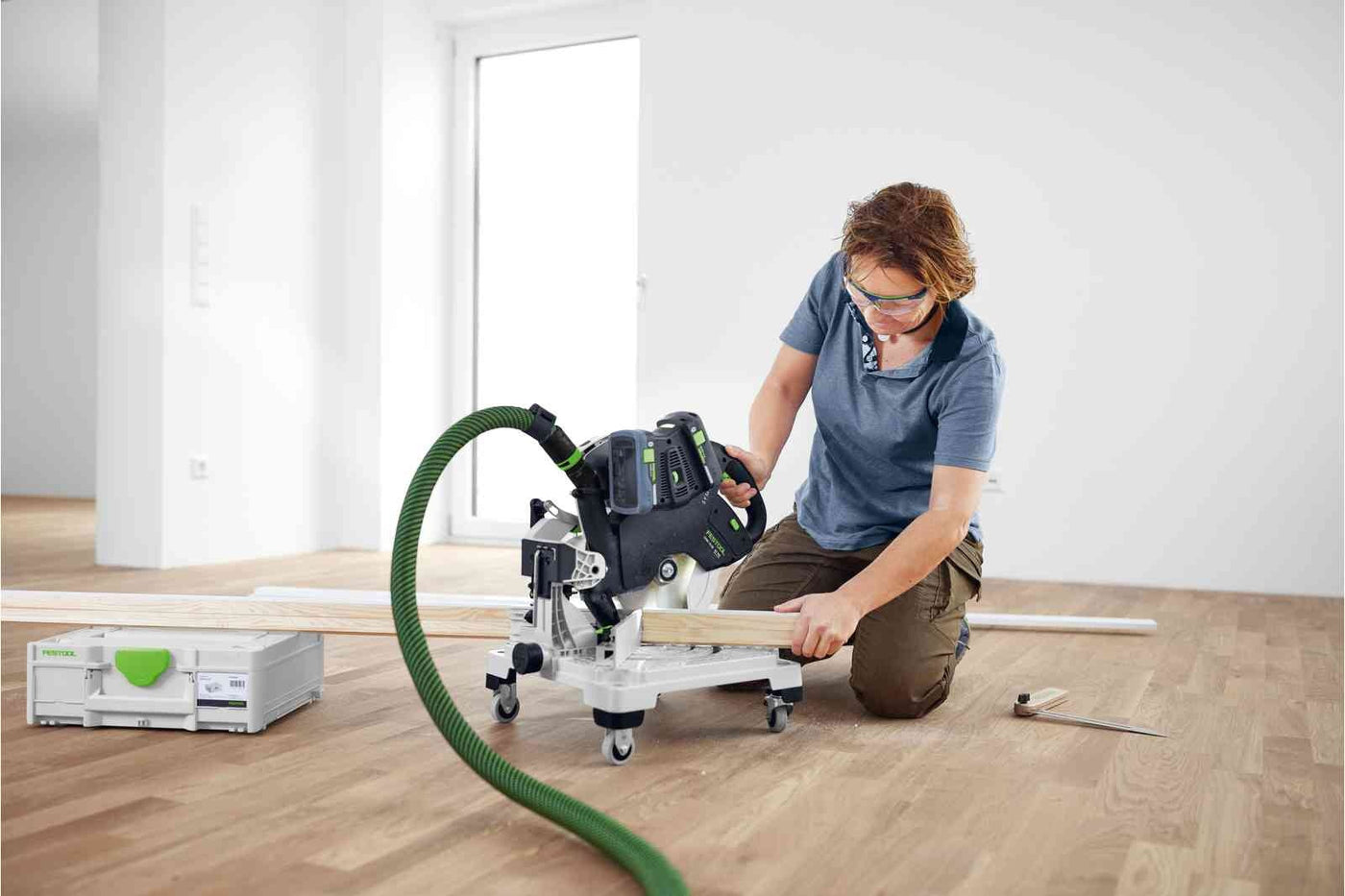 Festool Accu-Plintenzaagmachine SYMC 70 4,0 EBI-Plus - 577464 (accu afkortzaag)