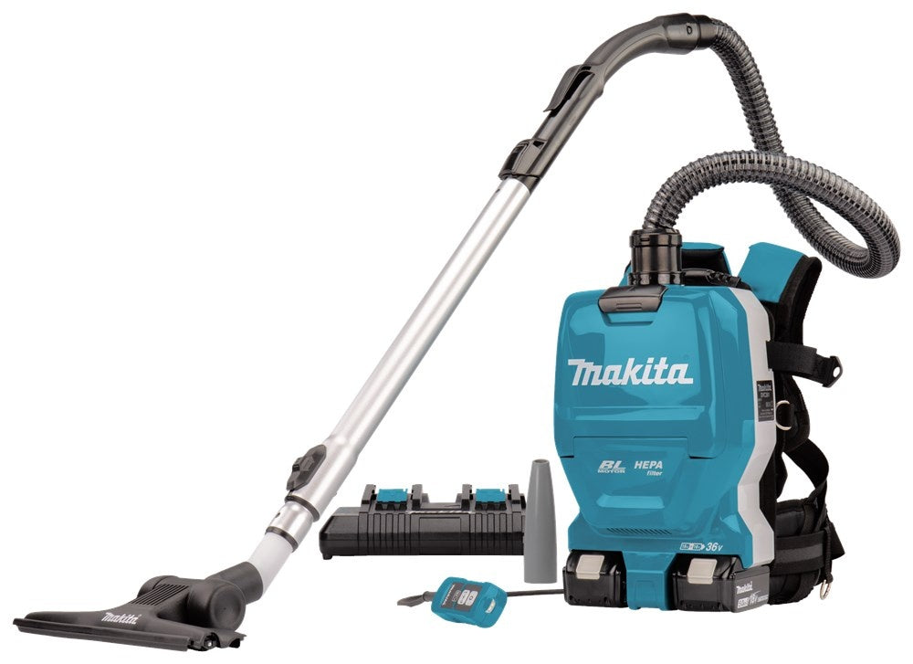 Makita DVC261TX22 2x18 V Rugstofzuiger voor schoonmaak