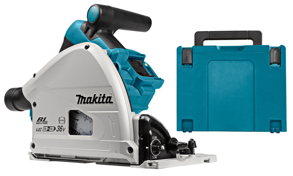 Makita DSP600ZJ 2x18 V Invalcirkelzaag 165 mm (accu cirkelzaag)