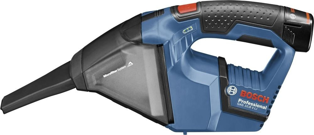 Bosch GAS 12V Accu bouwstofzuiger met 2 x 3,0Ah accu's in L-Boxx - 06019E3003