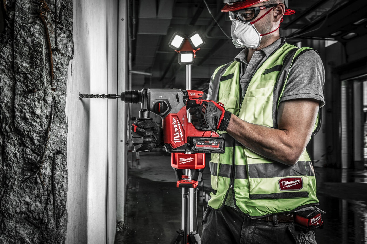 Milwaukee M18 FHX-0X Boorhamer 18V - 4933478888