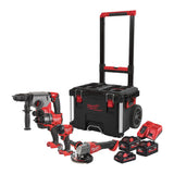 Milwaukee M18 FPP4E-555T Powerpack met 4 machines - 18V 1x3,0Ah/2x5,5Ah Li-Ion