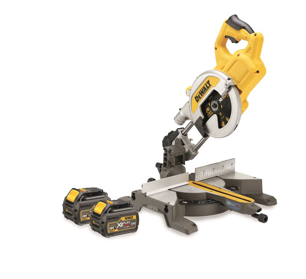 DeWalt DCS777T2-QW 54V Afkort/Verstekzaag (accu afkortzaag)