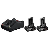 Bosch Starterset 12V met 2X GBA 12V 6,0 Ah en een Lader GAL12V-40 - 1600A01B20
