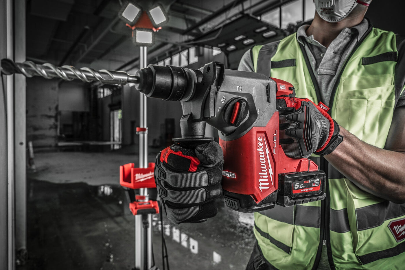 Milwaukee M18 FHX-0X Boorhamer 18V - 4933478888