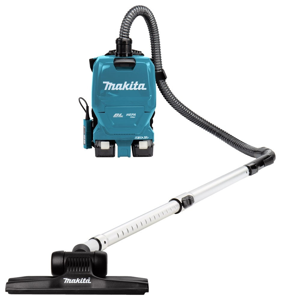 Makita DVC261TX22 2x18 V Rugstofzuiger voor schoonmaak