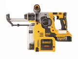 DeWalt DCH275P2-QW Combihamer 2X5.0Ah  + Stofafzuiging D25303DH + Snelwisselh.
