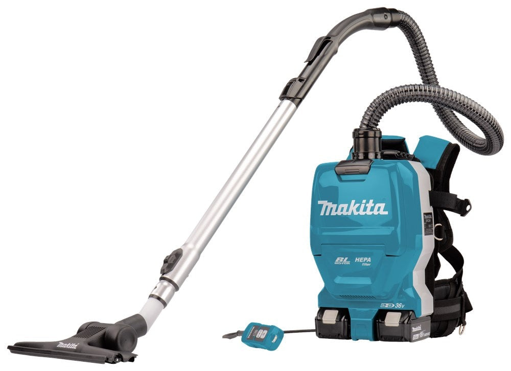 Makita DVC261TX22 2x18 V Rugstofzuiger voor schoonmaak