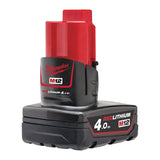 Milwaukee M12 FPP5A-423B Powerpack met 5 machines - 12V 2x4.0/1x2.0Ah