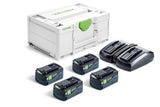 Festool SYS 18V 4XHP5,0/TCL6DUO ENERGIE SET